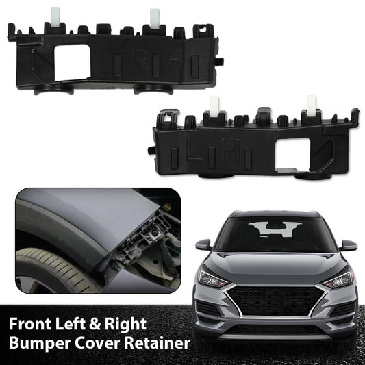 G-PLUS Bumper Cover Retainer Pair Compatible with Tucson 2016-2021 Driver & Passenger Side HY1032111, HY1033111, 86513D3000, 86514D3000 Black