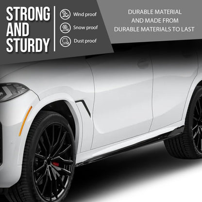 G-PLUS Side Skirts Pair Compatible with BMW G06 X6 2020 2021 2022 2023 2024 2025 M Sport Bumper Only, Also Fit F96 X6M Gloss Black