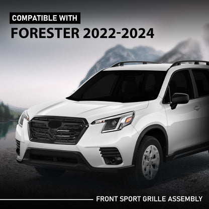 G-PLUS Front Grille Assembly Compatible with Subaru Forester 2022-2024 J1010SJ260