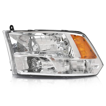 G-PLUS Headlight Assembly without Bulbs Front Headlamp Left Driver Fit 2009-2018 Dodge Ram 1500 2500 3500 Factory Bumper Headlamps,faros delanteros