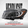 G-PLUS Headlight Left Side Assembly Compatible with Benz CLA250 CLA45 2014 2015 2016 without modules and ballasts 1179065500, MB2502224 Black