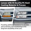 G-PLUS Headlights Corner Bumper Turn Signal w/o Bulbs Fit Chevy Blazer 1998-2005 / Fits Chevy S10 Pickup 1998-2004 Clear Lens Chrome Housing Amber Reflector Bumper Headlamps,faros delanteros Assembly