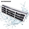G-PLUS Front Grille Compatible with 1992-1997 Ford F250 F350 Platinum Chrome w/Emblem Truck Replacement