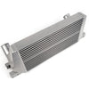 Performance Front Mount Aluminum Intercooler Compatible With Ford Mustang 2.3L EcoBoost 2015 2016 2017 Silver
