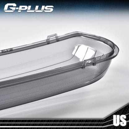 G-PLUS Front Headlight Lenses Cover Compatible with 1999-2002 Chevy Silverado 1500 2500 3500,Left & Right Side Replacement A Pair (Smoky Lens)