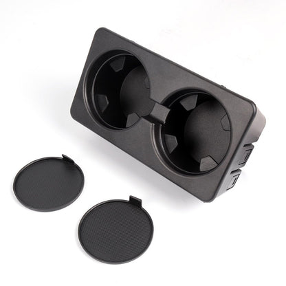 G-PLUS Floor Mounted Console Dual Cup Holder Insert Compatible with Silverado 2007-2013 /Sierra / 2007-2014 Suburban/Yukon/Tahoe Center Console Beverage Drink Insert Replacement 19154712