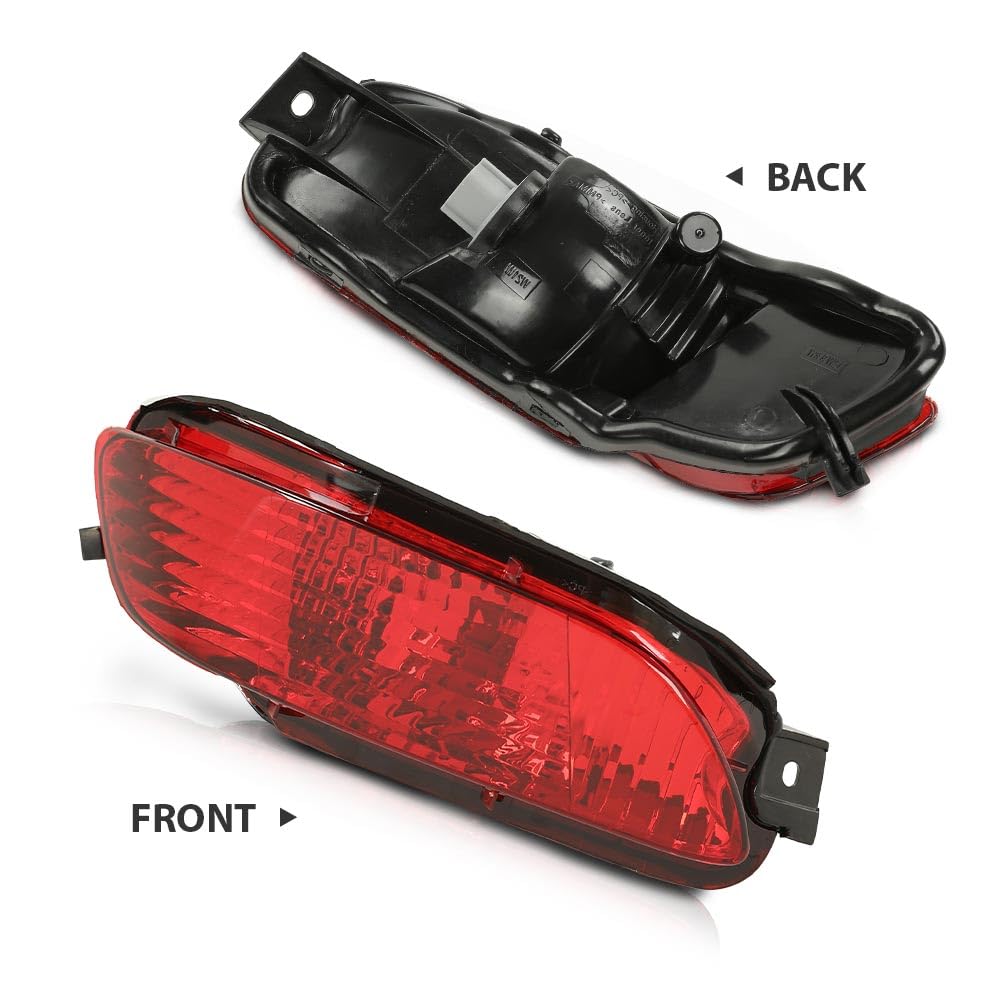 G-PLUS Rear Marker Bumper Reflector Light w/o Bulbs Compatible with LX RX400H 2006-2008, Fit LX RX350 2007-2009, Fit RX330 2004-2006 Left & Right 819100E010 81911-48040