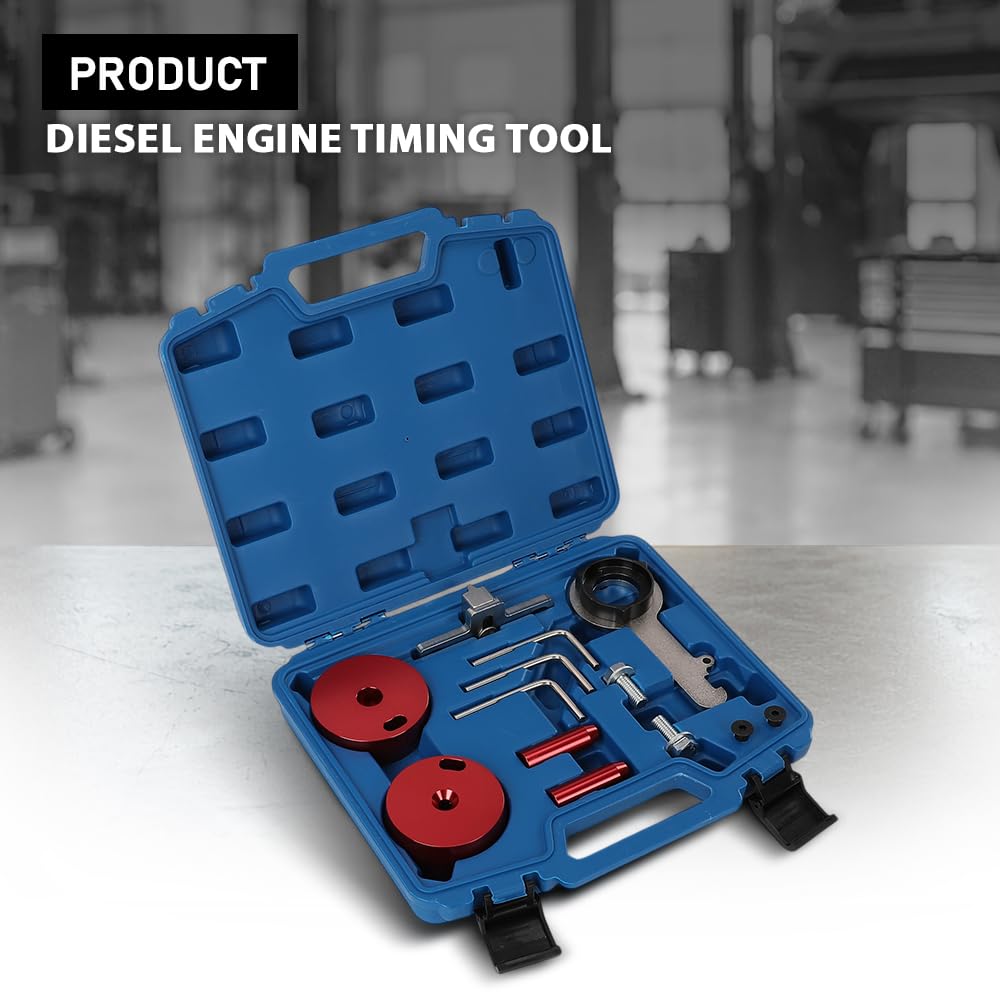 G-PLUS Diesel Engine Timing Tool Compatible with Ford Transit/Transit Custom/Tourneo Custom with TDCi Engines: AWD, FWD, RWD 2016-2026 303-1637, 303-1650, 303-1643 Silver