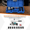 G-PLUS Brake Pipe Flaring Tool Kit Tube Brake Line Flaring Tool Kit Fit Making Brake Pipes Hydraulic Lines 1/4 Inch 5/16 Inch 3/8 Inch 1/2 Inch Black