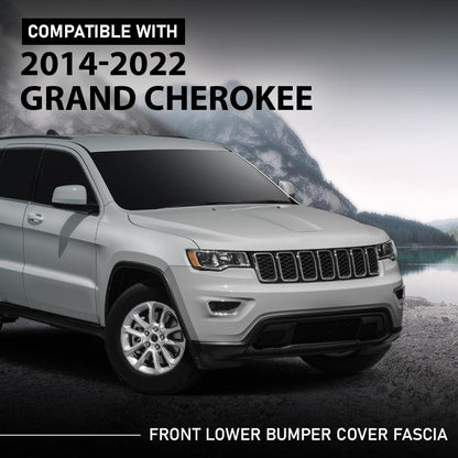 G-PLUS Front Lower Bumper Cover Fascia Compatible with Jeep Grand Cherokee 2014-2021