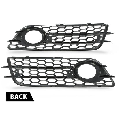 G-PLUS Fog Light Lamp Cover Grille Compatible with Audi A4 B8 S-Line S4 Models 2008-2012/ NOT Fit For Standard Bumper 88K0807681C, 8K0807682C