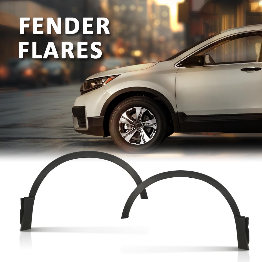 G-PLUS Front Fender Trim Set Driver and Passenger Side Compatible with CRV Hybrid 2020-2022/Fit Honda CRV 2017-2022 74115TLAA02 74165TLAA02 HO1291108 HO1290108