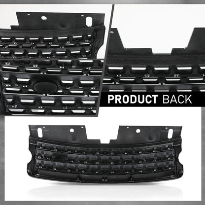 G-PLUS Front Grill Compatible with Land Rover Range Rover Vogue L405 2013 2014 2015 2016 2017 Silver Upper Grille LR055880