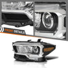 G-PLUS Headlight Assembly Left Side w/o LED Daytime Running Compatible with Toyota Tacoma 2016-2017 OEM Fit No Modification Needed White