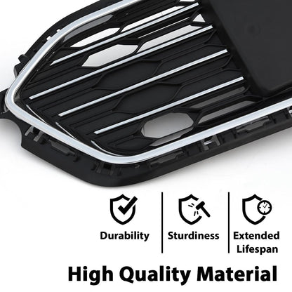 G-PLUS Honeycomb Grille Mesh Assembly Compatible with Chevy Cruze 2016-2018 Black Covers Automotive Car Front Bumper Lower