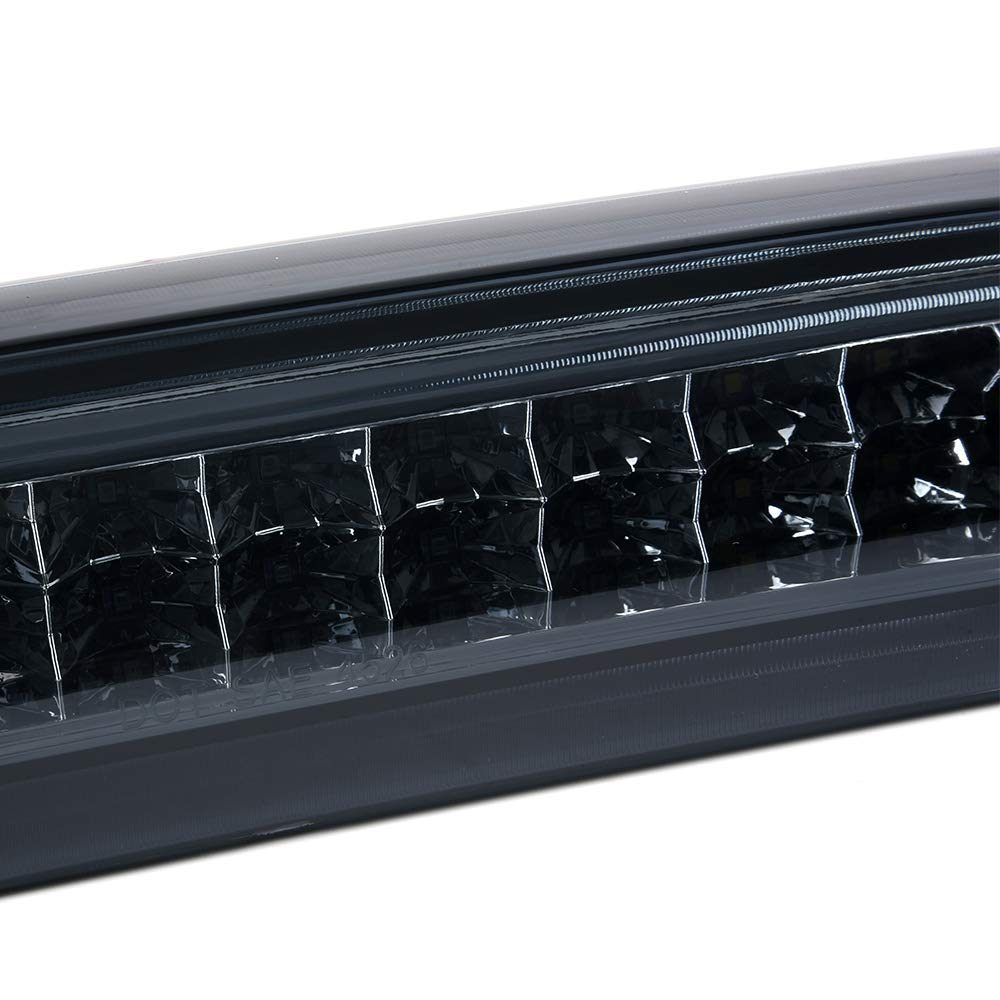 G-PLUS Rear Roof Center LED Third 3rd Brake Cargo Light Compatible with Chevy Silverado GMC Sierra 1500 2500 HD 3500 HD 2014 2015 2016 2017 2018 (Smoke Lens)