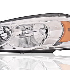 G-PLUS Headlights Assembly Left for Chevy Monte Carlo Impala 2006-2016 Clear Chrome Amber Product Features