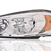 G-PLUS Headlights Assembly Fit 2006-2007 Chevy Monte Carlo/2006-2013 Chevy Impala/2014-2016 Impala Limited Headlamp Left, Clear Lens Chrome Housing Amber Reflector Bumper Headlamps,faros delanteros