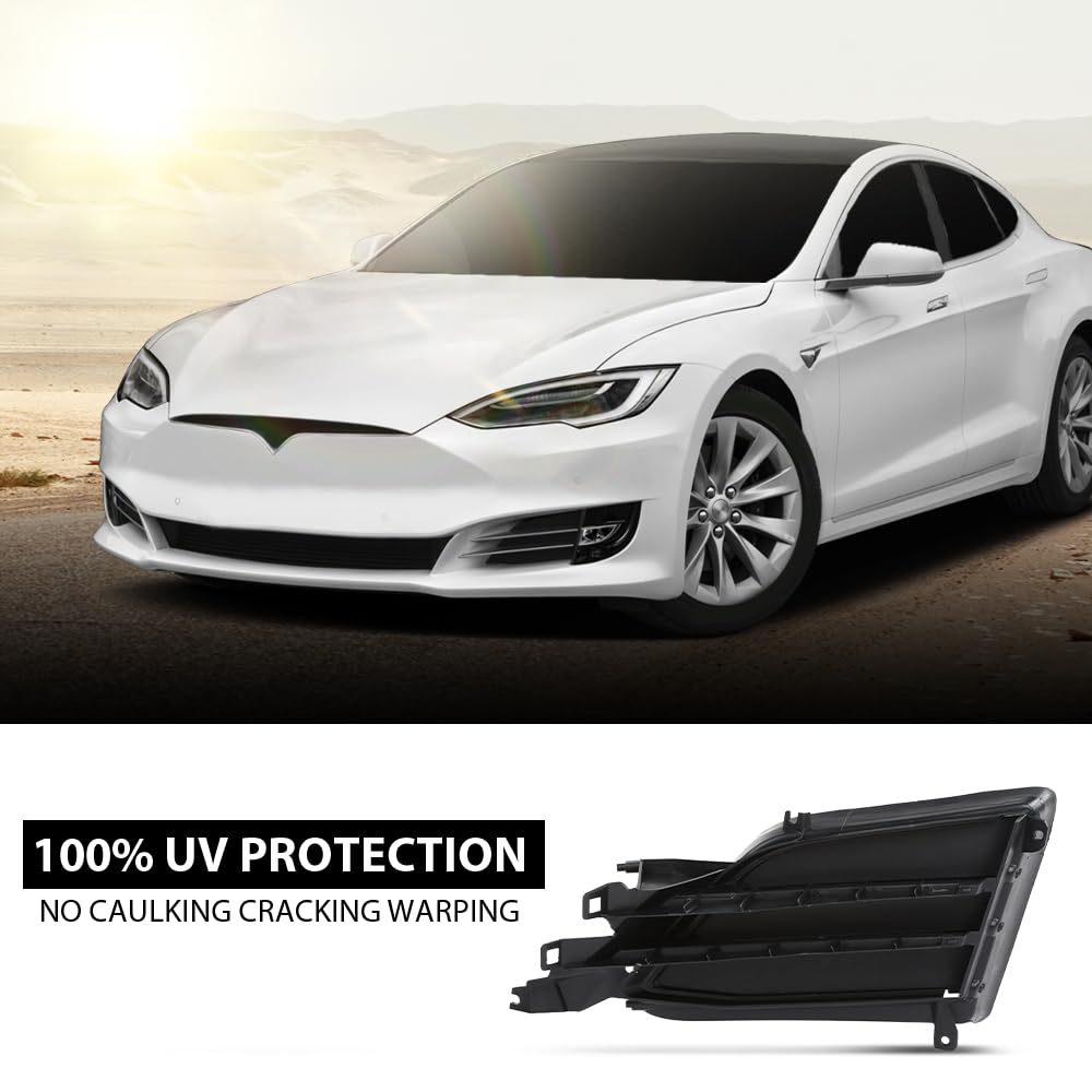 G-PLUS Active Air Vent Shutter Grille Driver Left Side Compatible with Tesla Model S 2016-2020