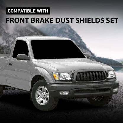 G-PLUS Front Brake Dust Shields Set Fit 1996-2002 Toyota 4Runner,Fit 1995-2004 Toyota Tacoma Black