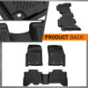 G-PLUS Floor Mats Compatible with Toyota Tacoma 2016-2023 Double Cab (Only Fit Automatic, Not Fit Vehicles with Vinyl Flooring), TPE Custom Fit All Weather Front & 2nd Row Floor Liners