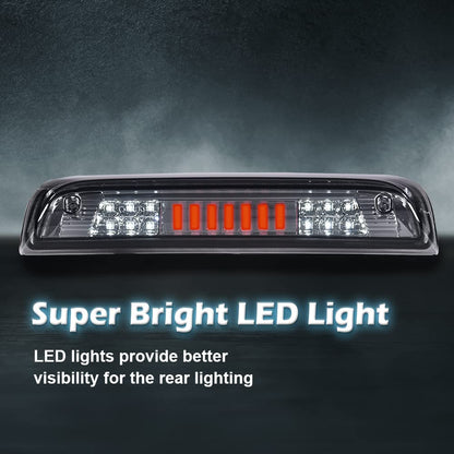 G-PLUS LED 3rd Third Brake Light Compatible with Chevy Silverado/GMC Sierra 1500 2014-2020, High Mount Cargo Lamp Type I, Smoky Lens Clear Housing, 23509162 20979071