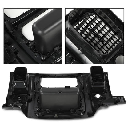 G-PLUS Dash Radio Trim Bezel Cover Surround Panel w/Air Vent & Storage Compatible with Dodge Ram 1500 2002-2005/Fits Dodge Ram 2500 3500 2003-2005 Black