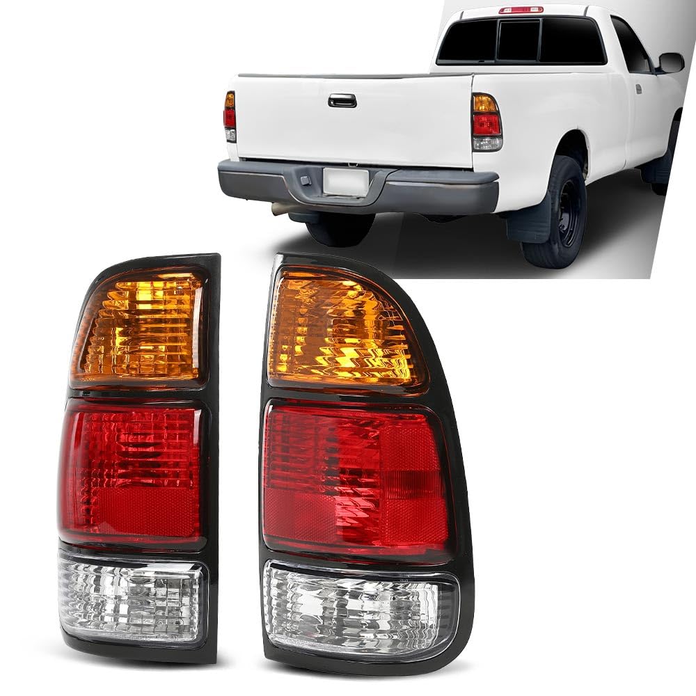 G-PLUS Tail Lights Assembly Left & Right Side Compatible with Toyota Tundra Regular Cab & Access Cab 2000-2006 Fit for Fleetside Bed Model 815600C010, 815500C010 Luces Traseras