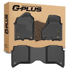 G-PLUS Floor Mats for Ram 2500 3500 Crew Cab 2019-2024 TPE Black