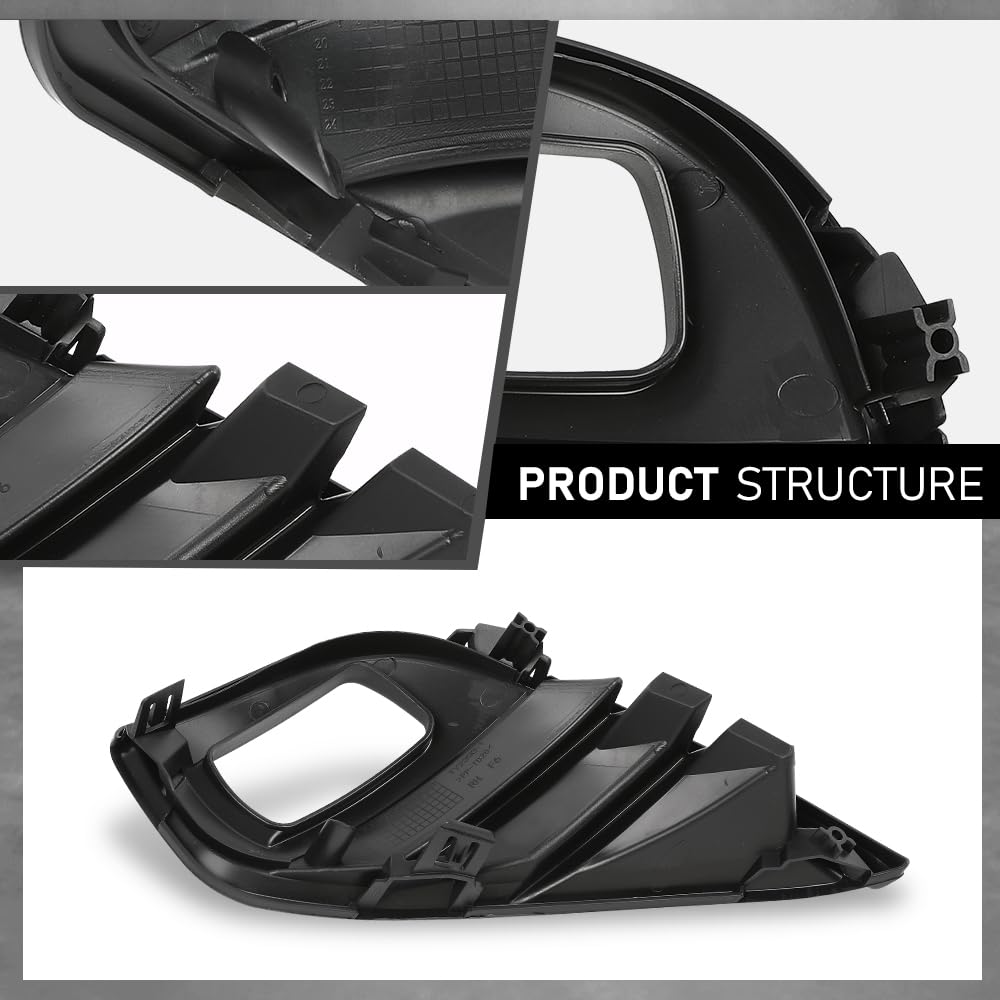 G-PLUS Front Fog Light Lamp Bezel Passenger Right Side Compatible with Toyota Highlander 2020-2023 TO1039239, 520300E110