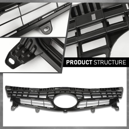 G-PLUS Front Grille Grill Compatible with Toyota Prius (submodel: Base, Five, Four, Three, Two) 2012-2015, Fit Prius (submodel: One, Persona Series) 2015, Fit Prius Plug-In Base 2012-2015 5311147040