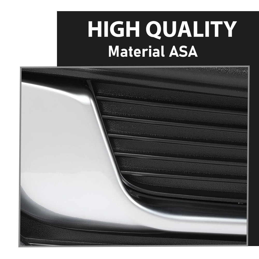 G-PLUS RH Right Fog Light Cover Compatible with Cadillac XTS 2013-2017 GM1039153, 20901631 Chrome Black