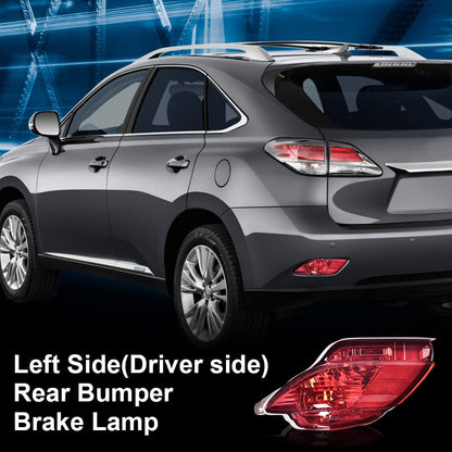 G-PLUS Left Driver Side Rear Bumper Light Compatible with 2010-2015 RX270/RX350 2009-2015 RX450H Rear Bumper Reflectors Light Stop Brake Lights Reverse Light