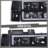 G-PLUS LED Headlights Fit GMC C/K1500 C/K2500 Yukon Suburban 1994-1999,Fit GMC C/K2500 C/K3500 1994-2000 Headlamps Smoke Lens Black Housing Clear Reflector,faros delanteros Assembly
