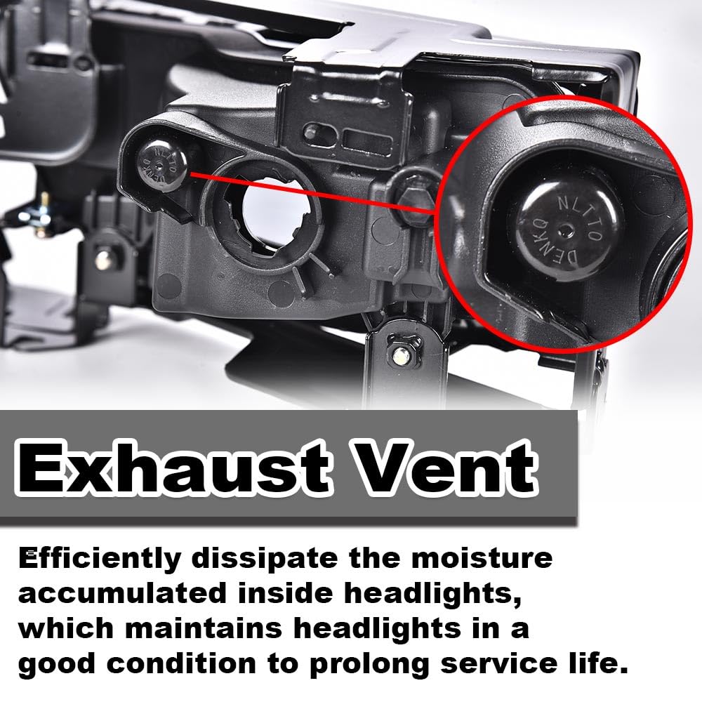 G-PLUS Fog Light Lamps W/Switch Bulbs Bezel Driver & Passenger Pair Compatible with Honda Accord Sedan 2013-2015 Not Fit 2 Door Coupe Models Not Fit Hybrid Models 33900T2AA01, 33950T2AA01 Smoky Lens