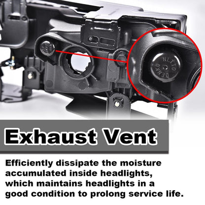G-PLUS Fog Light Lamps W/Switch Bulbs Bezel Driver & Passenger Pair Compatible with Honda Accord Sedan 2013-2015 Not Fit 2 Door Coupe Models Not Fit Hybrid Models 33900T2AA01, 33950T2AA01 Smoky Lens