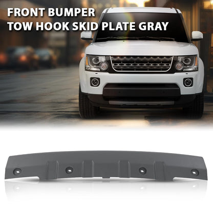 G-PLUS Front Bumper Tow Hook Skid Plate Compatible with LR4 Discovery 4 2014-2016 Gray