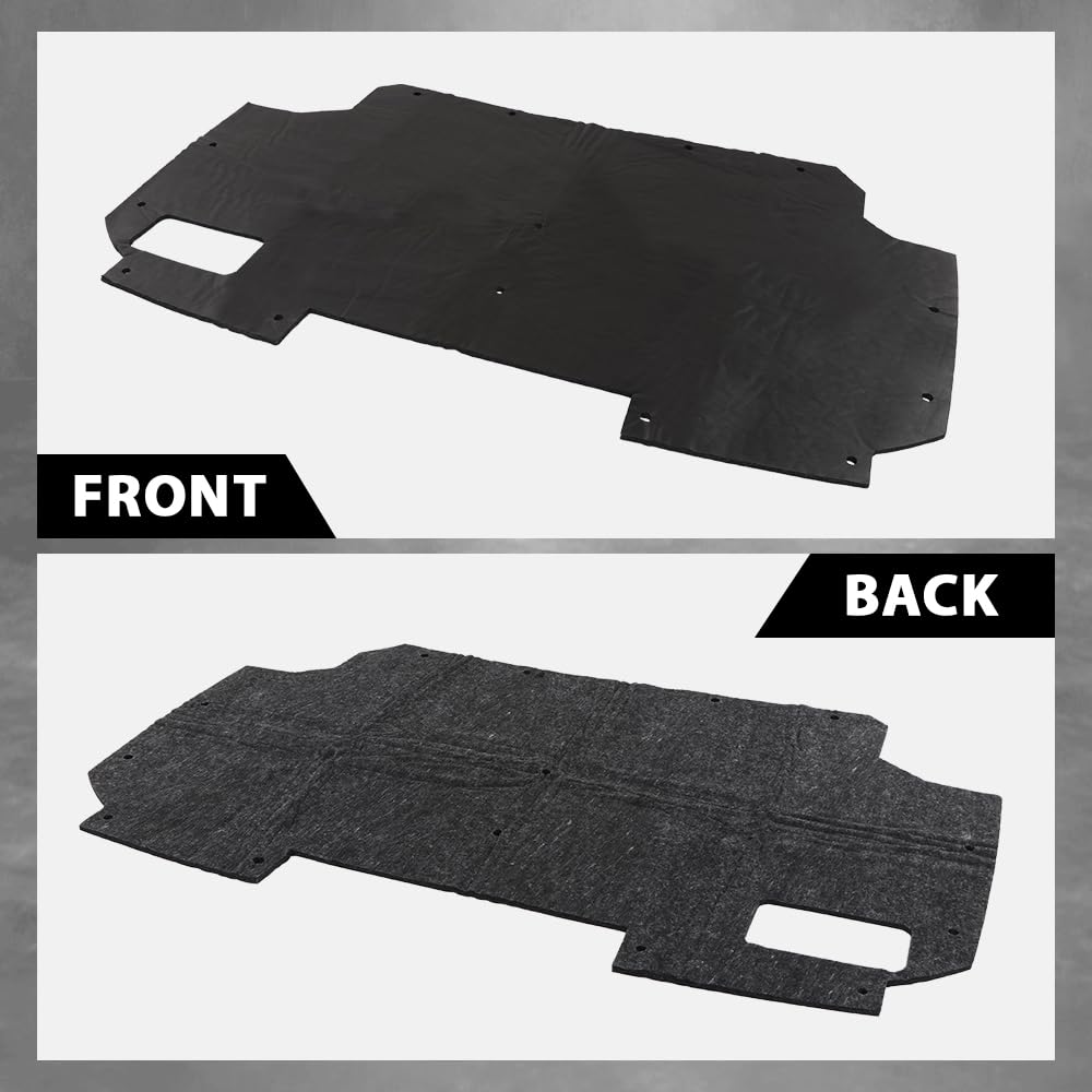G-PLUS Hood Insulation Pad with Clips Compatible with Ford F150 F250 F350 Bronco 1987-1991