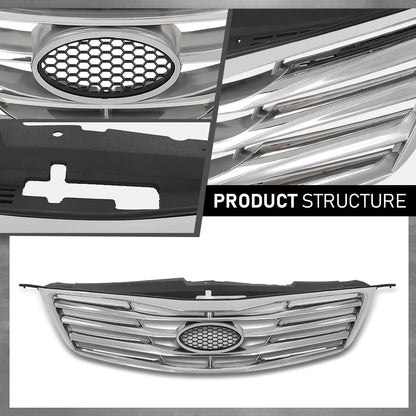 G-PLUS Front Bumper Radiator Grille Chrome Compatible with Hyundai Azera 2012-2014 863503V000