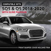 G-PLUS Front Bumper Cover Molding Trim Insert Impact Strip, Compatible with Audi SQ5 & Q5 W/SLine Package Only 2018-2020, 80A807107DGRU, AU0807107