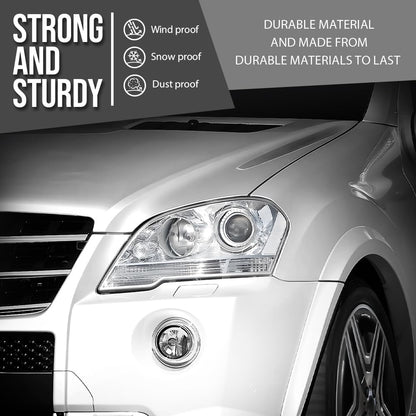 G-PLUS Headlight Lens Cover Compatible with Benz ML-Class W164 ML350 2009-2011 Left & Right Front Headlamp Lens Cover Clear