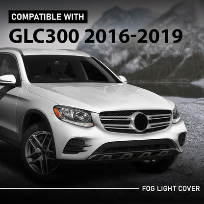G-PLUS Fog Light Cover Outer Driver & Passenger Side Compatible with Benz C-Class W205 2015-2018 (for Base Sedan Only),Fit for Models Without AMG Styling Package, with Luxury Package 2538853500