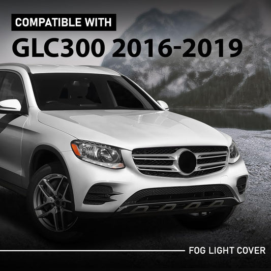 G-PLUS Fog Light Cover Outer Driver & Passenger Side Compatible with Benz C-Class W205 2015-2018 (for Base Sedan Only),Fit for Models Without AMG Styling Package, with Luxury Package 2538853500