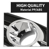G-PLUS Front Left Driver Bumper Insert Fog Light Bezel Trim Compatible with Buick Encore 2013 2014 2015 2016 GM1038172, 95470236 Chrome Black