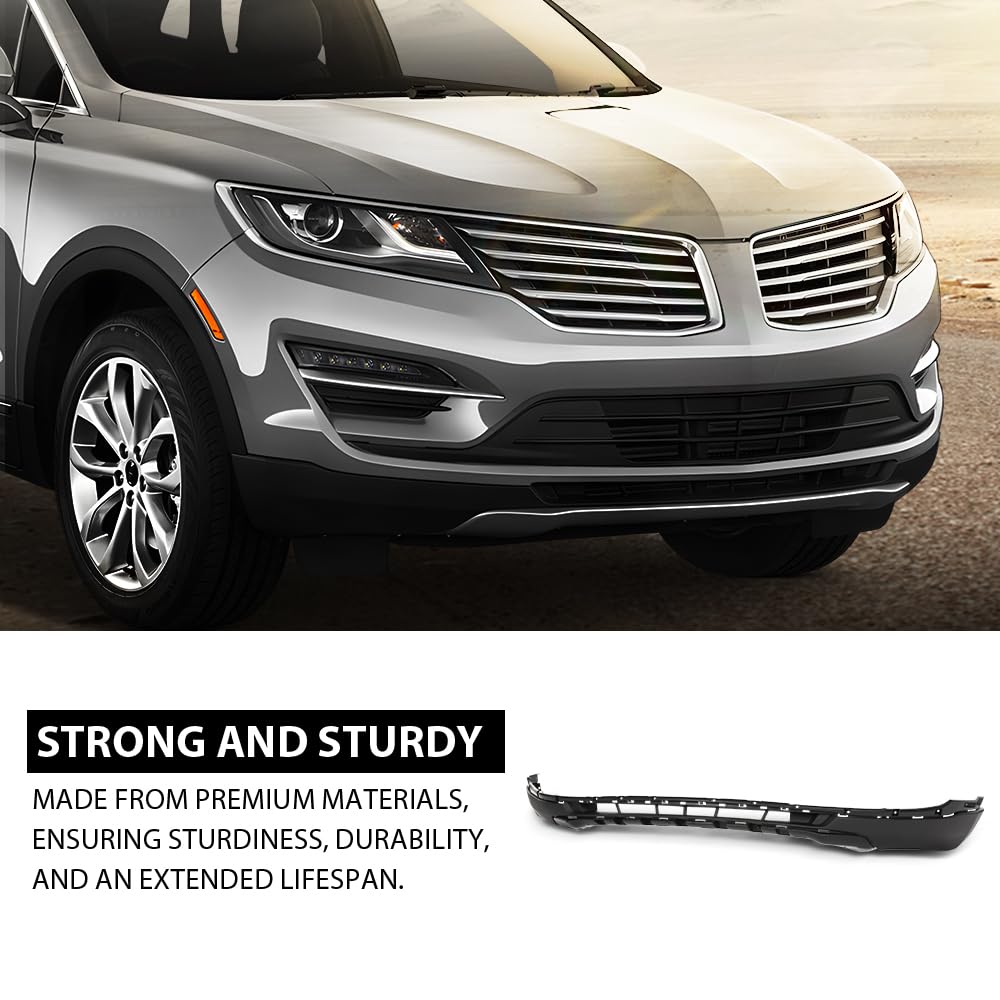 G-PLUS Front Lower Bumper Valance, Compatible with Lincoln MKC 2015-2018, FO1095263C, EJ7Z17626AA
