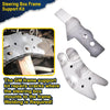 G-PLUS Frame Support Kit Compatible With 73-87 4WD Chevy/GMC C/K10/K15 /K25/K35,Steering Box Frame Support Bracket Repair 2 PCS