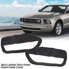G-PLUS Door Panel Insert Cover 2PCS for Ford Mustang 2005-2009 Black Leather Style Product Features