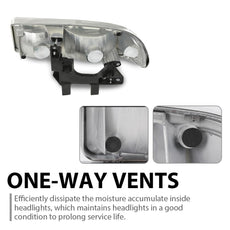 G-PLUS Headlights Assembly for Chevy Blazer S10 1998-2005 Clear Chrome Clear Product Details