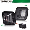 G-PLUS LED License Plate Light Compatible With 03-18 Dodge Ram 1500 2500 3500 Truck Built-in Resistor,Full Housing A Pair Replacement (Clear Lens)