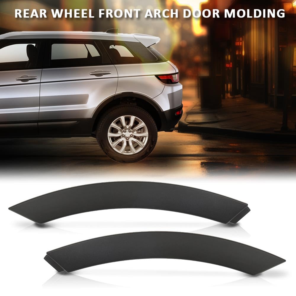 G-PLUS Rear Wheel Front Arch Door Molding Compatible with Range Rover Evoque 2012-2019 Fender Flares LR027252, LR027251
